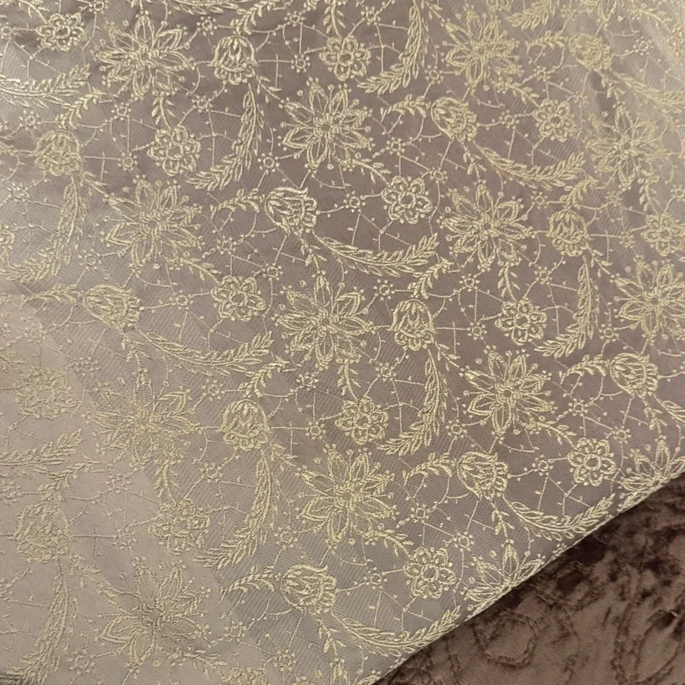Luxurious Cream and Brown Comforter Set